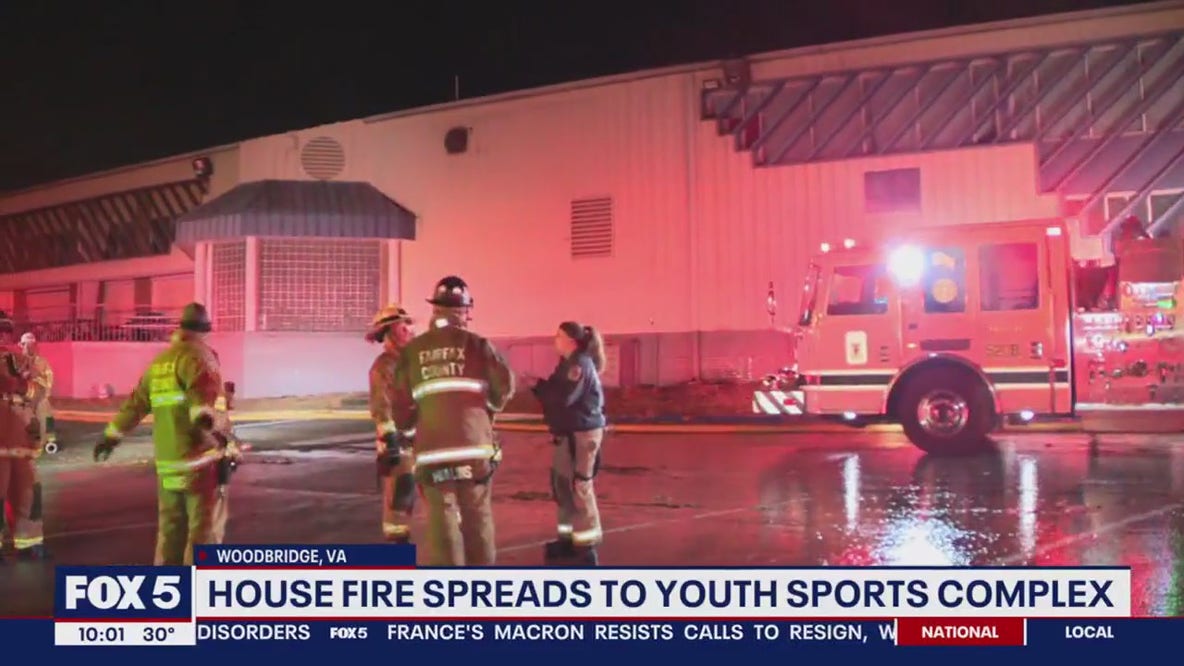 House fire speads to youth sports complex in Woodbridge